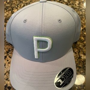 Puma One10 Golf Cap Grey and Green
